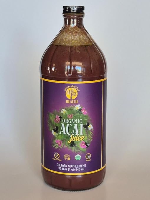 Organic Only ACAI 100% Pure Juice 32oz (1qt) Vitamin
