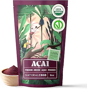 NaturaleBio Organic Acai Powder - 8oz